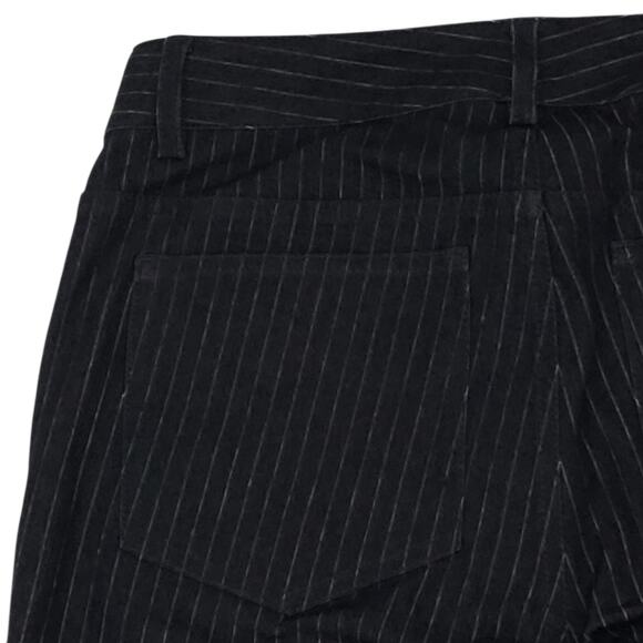 Doncaster Dress Pants Womens 0 Navy Blue Pinstripe Straight Leg Stretch Work - Picture 10 of 13